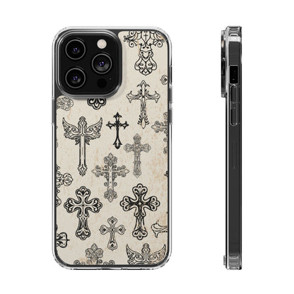 'Little cross' Clear Iphone Cases