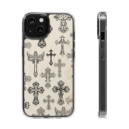 'Little cross' Clear Iphone Cases