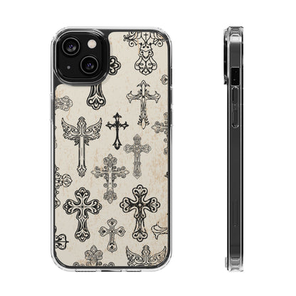 'Little cross' Clear Iphone Cases