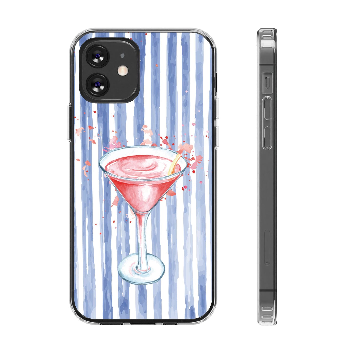 'Wine glass" Clear Iphone Cases