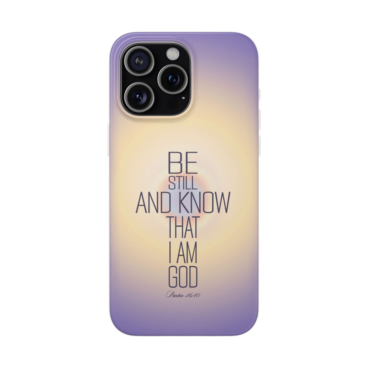 'Psalm 46v10 Bible verse' Flexible Iphone Cases