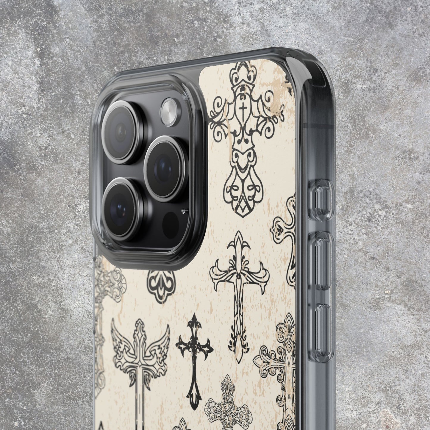 'Little cross' Clear Iphone Cases