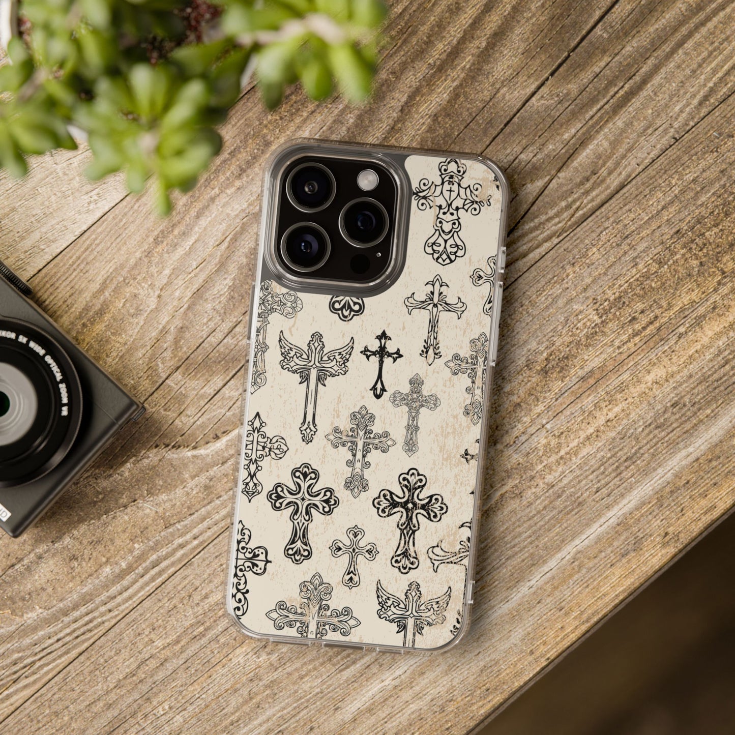 'Little cross' Clear Iphone Cases