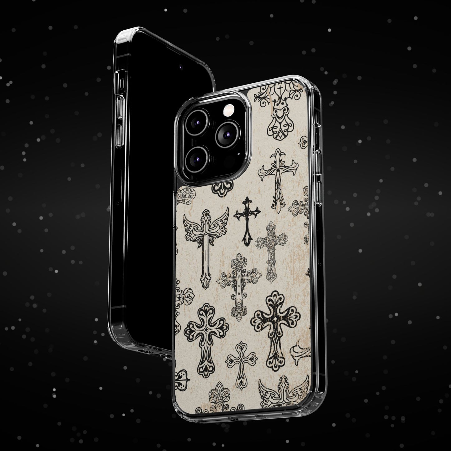 'Little cross' Clear Iphone Cases