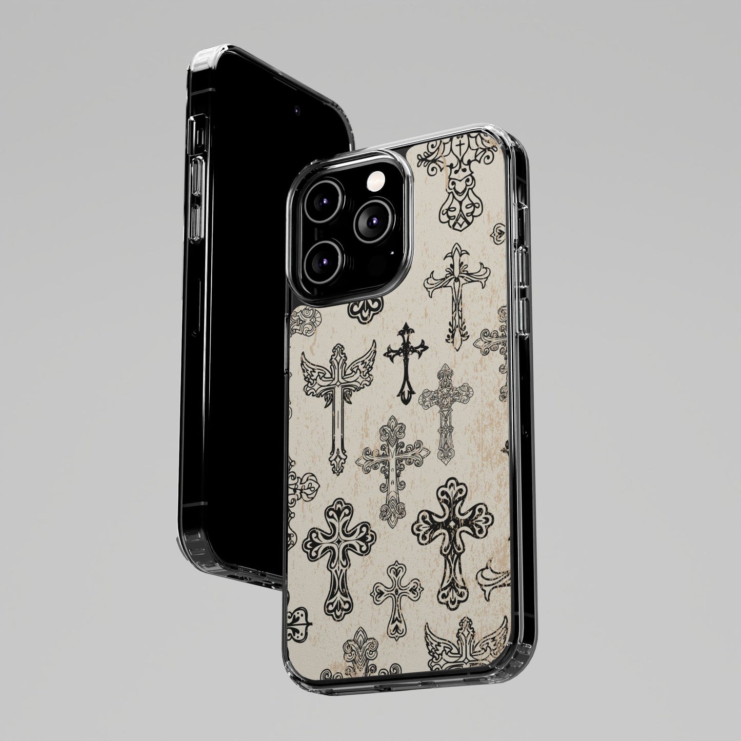 'Little cross' Clear Iphone Cases