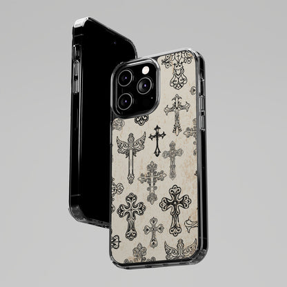 'Little cross' Clear Iphone Cases