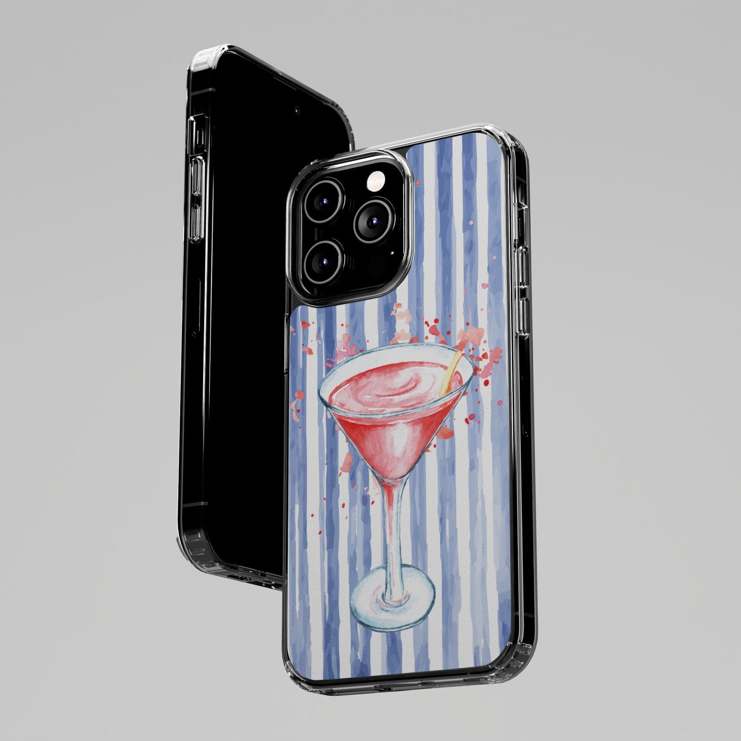 'Wine glass" Clear Iphone Cases