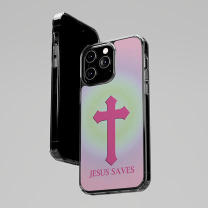 'Jesus Saves' Clear Iphone Cases