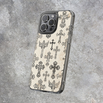 'Little cross' Clear Iphone Cases